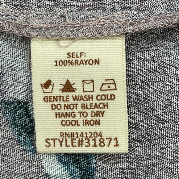 Hem & Thread Floral Cami Sz S 2 4 New Mauve Purple Lace Rayon Tank Top Camisole - Picture 7 of 9